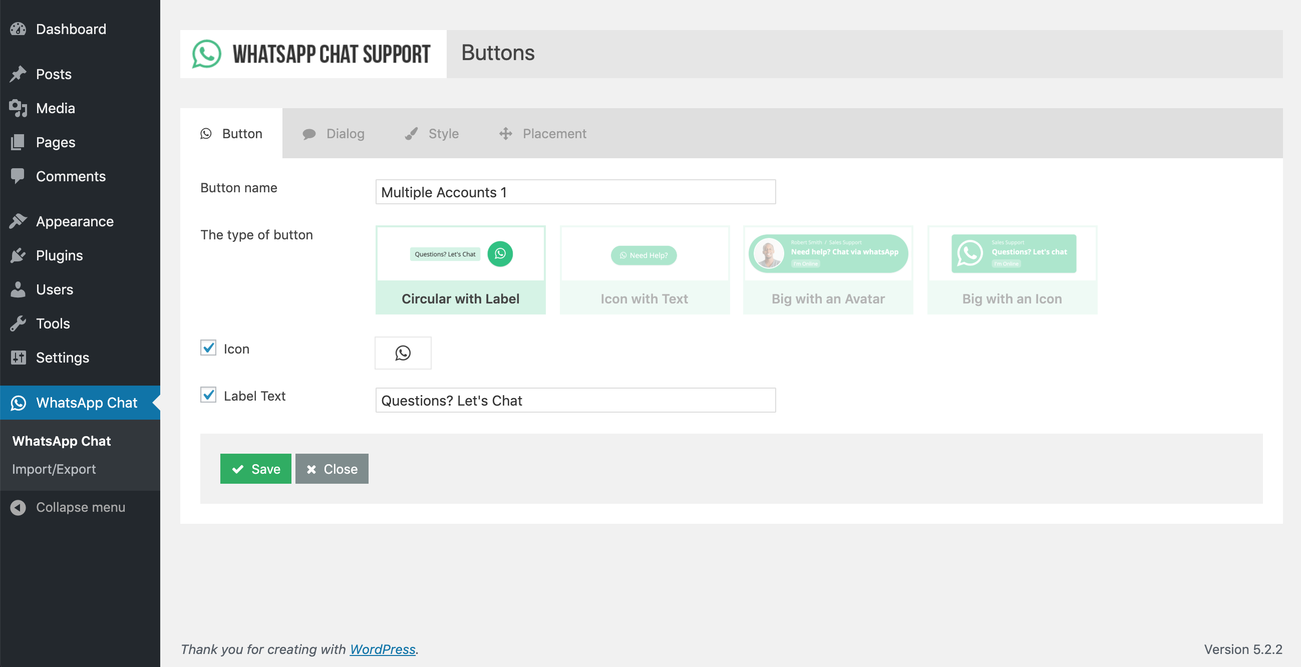 WhatsApp Chat Support - User-Friendly Admin Panel